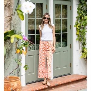 NWT Julia Amory tangerine ikat babe pant
